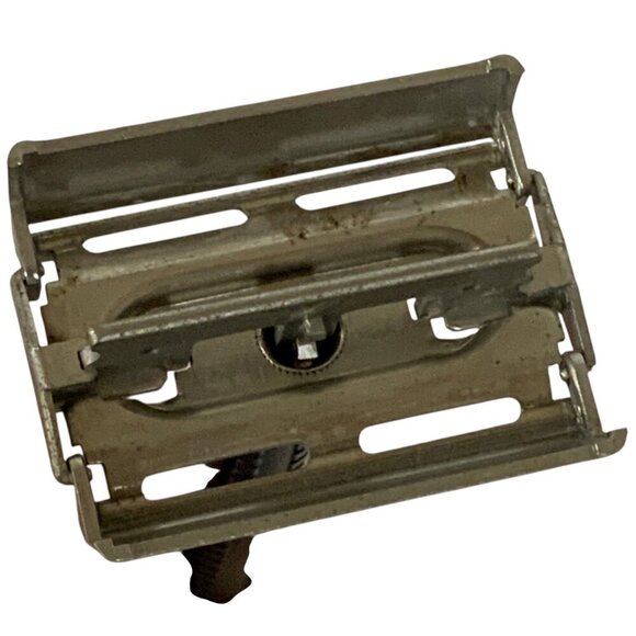 Vintage Schick Krona Double Edge Safety Razor Twist To Open 1970s Made in USA - Picture 7 of 7